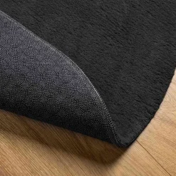 vidaXL Alfombras de área HUARTE 100 x 200 cm Poliéster Negro Hot