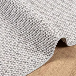vidaXL Alfombras de área LUGO 80 x 150 cm Poliéster Crema y gris Online