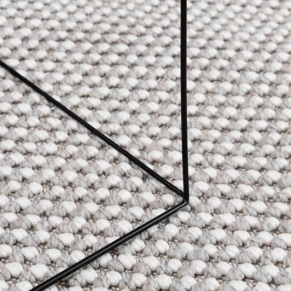 vidaXL Alfombras de área LUGO 80 x 150 cm Poliéster Crema y gris Online