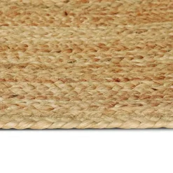 vidaXL Decoración-Alfombras de área Ovalado 100 x 152 cm yute