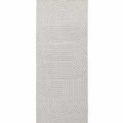 vidaXL Alfombras de área PALMERAS 150 x 80 cm Poliéster Crema