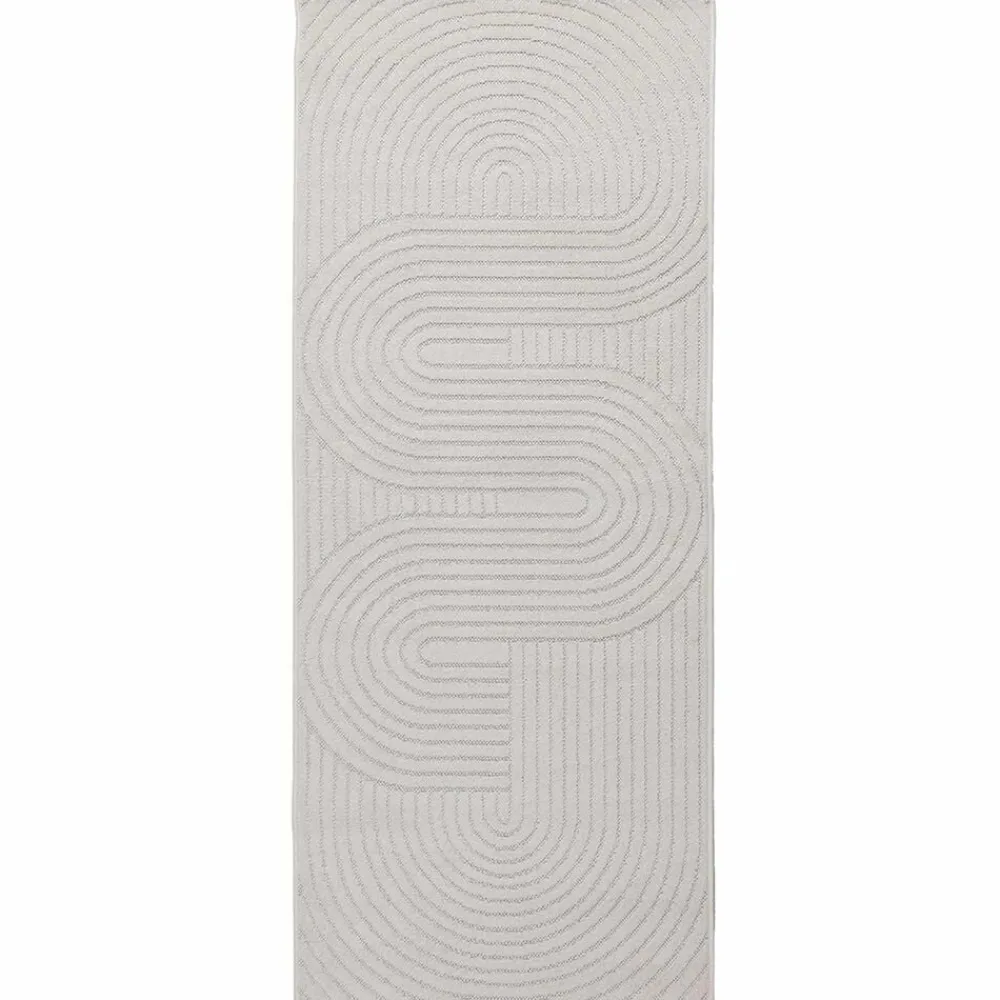 vidaXL Alfombras de área PALMERAS 150 x 80 cm Poliéster Crema
