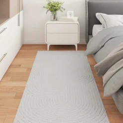 vidaXL Alfombras de área PALMERAS 150 x 80 cm Poliéster Crema