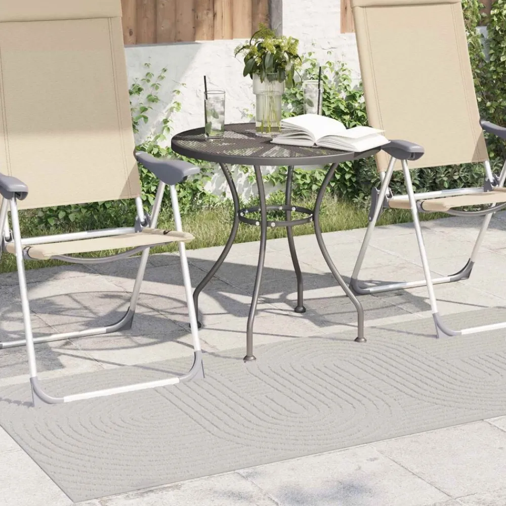 vidaXL Alfombras de área PALMERAS 150 x 80 cm Poliéster Crema