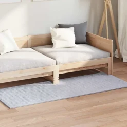 vidaXL Alfombras de área Rectangular SIROLO 150 x 80 cm Poliéster Gris Sale