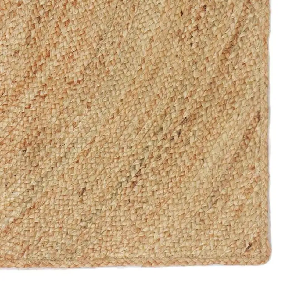 vidaXL Decoración-Alfombras de área Rectangular Marrón 60 x 110 cm yute