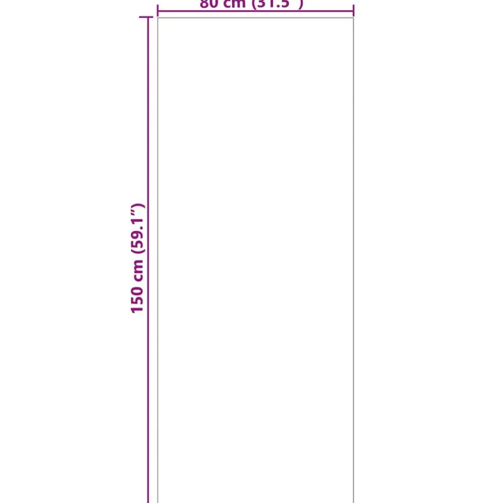 vidaXL Decoración-Alfombras de área Rectangular SIROLO 150 x 80 cm