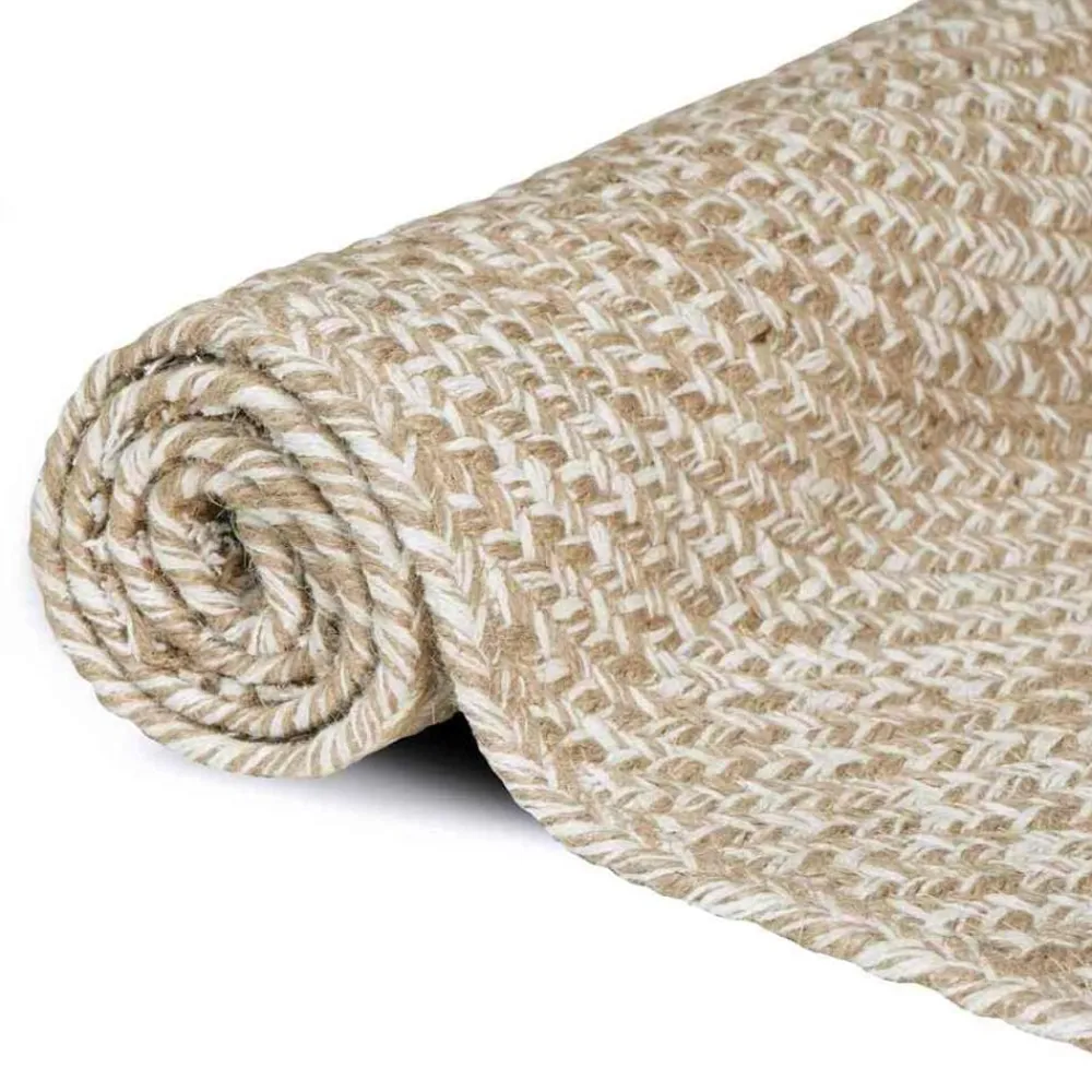 vidaXL Alfombras de área Rectangular Natural y 60 x 110 cm yute Hot