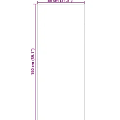 vidaXL Decoración-Alfombras de área Rectangular GALATI 150 x 80 cm