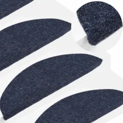 vidaXL Productos Del Hogar-Alfombrilla autoadhesiva escalera 15 uds 56x17x3 cm