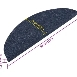 vidaXL Productos Del Hogar-Alfombrilla autoadhesiva escalera 15 uds 56x17x3 cm