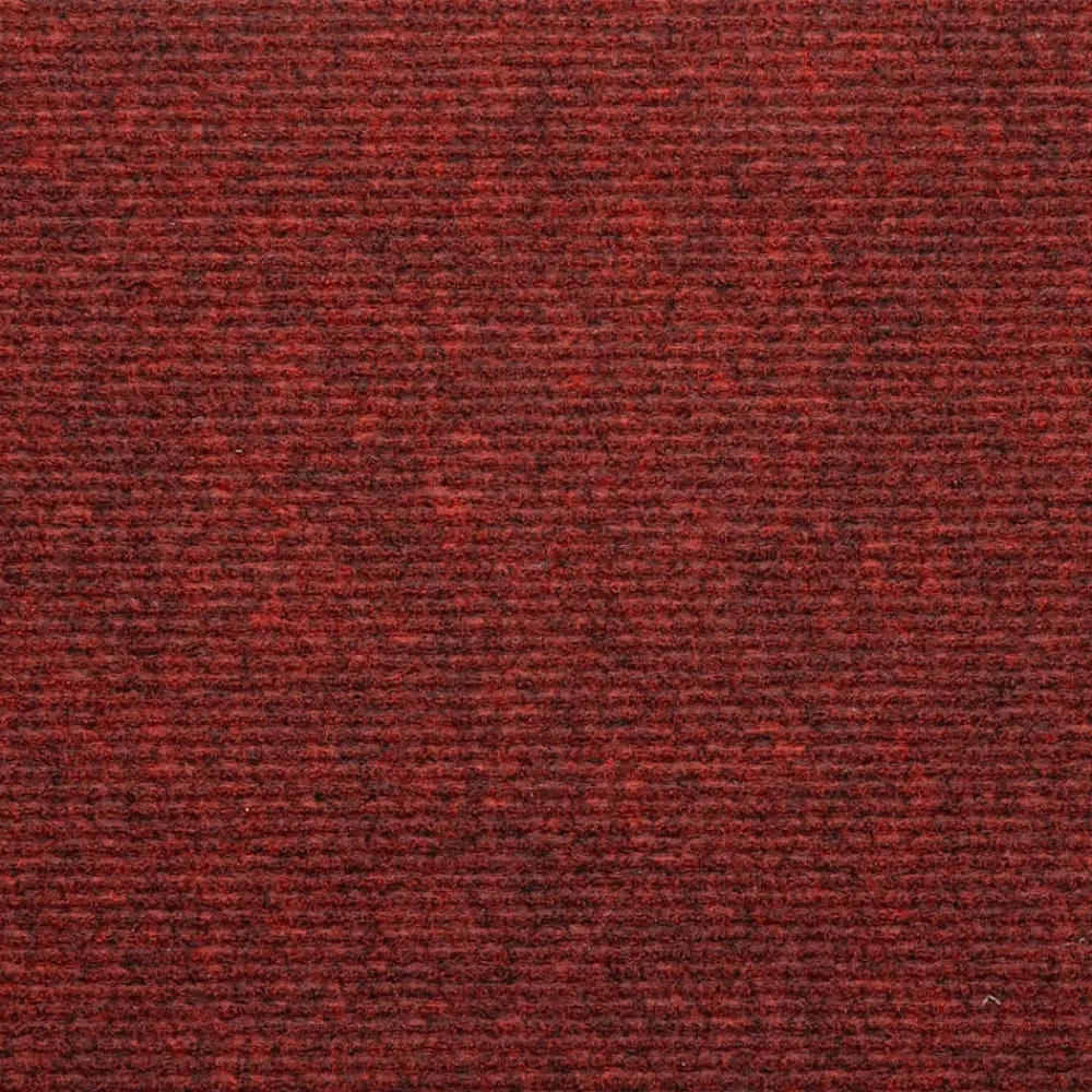 vidaXL Alfombrilla autoadhesiva escalera 15 uds 56x17x3 cm roja Rojo Discount