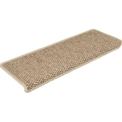 vidaXL Productos Del Hogar-Alfombrilla autoadhesiva escalera sisal 15 uds 65x21x4 cm