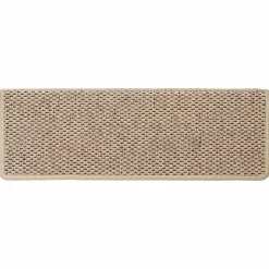 vidaXL Productos Del Hogar-Alfombrilla autoadhesiva escalera sisal 15 uds 65x21x4 cm