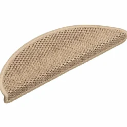 vidaXL Alfombrilla autoadhesiva escalera sisal 15 uds 56x17x3 cm Arena Outlet