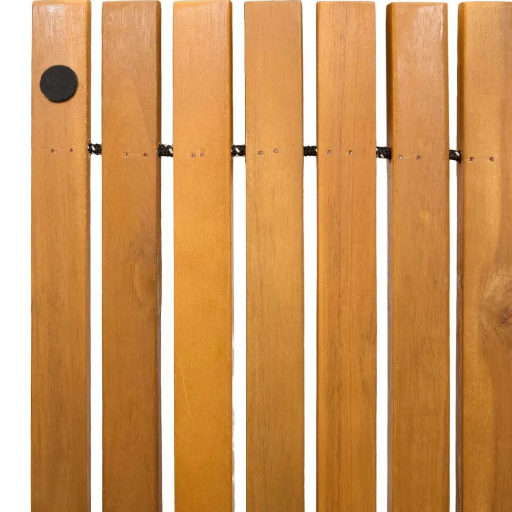vidaXL Accesorios Para El Baño-Alfombrilla de baño Marrón 60 x 40 cm Madera de Acacia Sólida