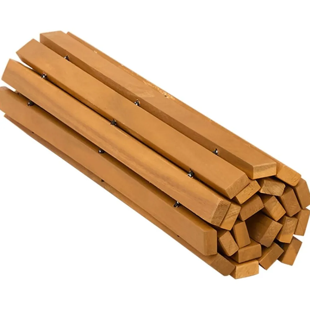 vidaXL Accesorios Para El Baño-Alfombrilla de baño Marrón 60 x 40 cm Madera de Acacia Sólida