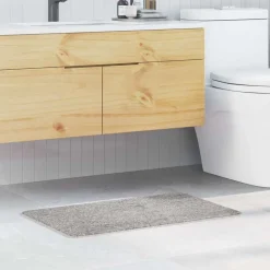 vidaXL Alfombrilla de baño antideslizante 50 x 80 cm PP Gris