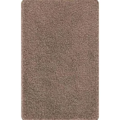 vidaXL Accesorios Para El Baño-Alfombrilla de baño antideslizante Marrón 60 x 90 cm PP
