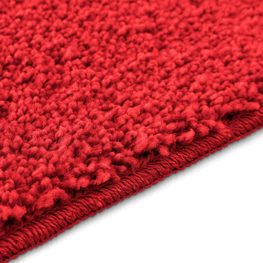 vidaXL Alfombrilla de baño antideslizante 50 x 80 cm PP Rojo Best