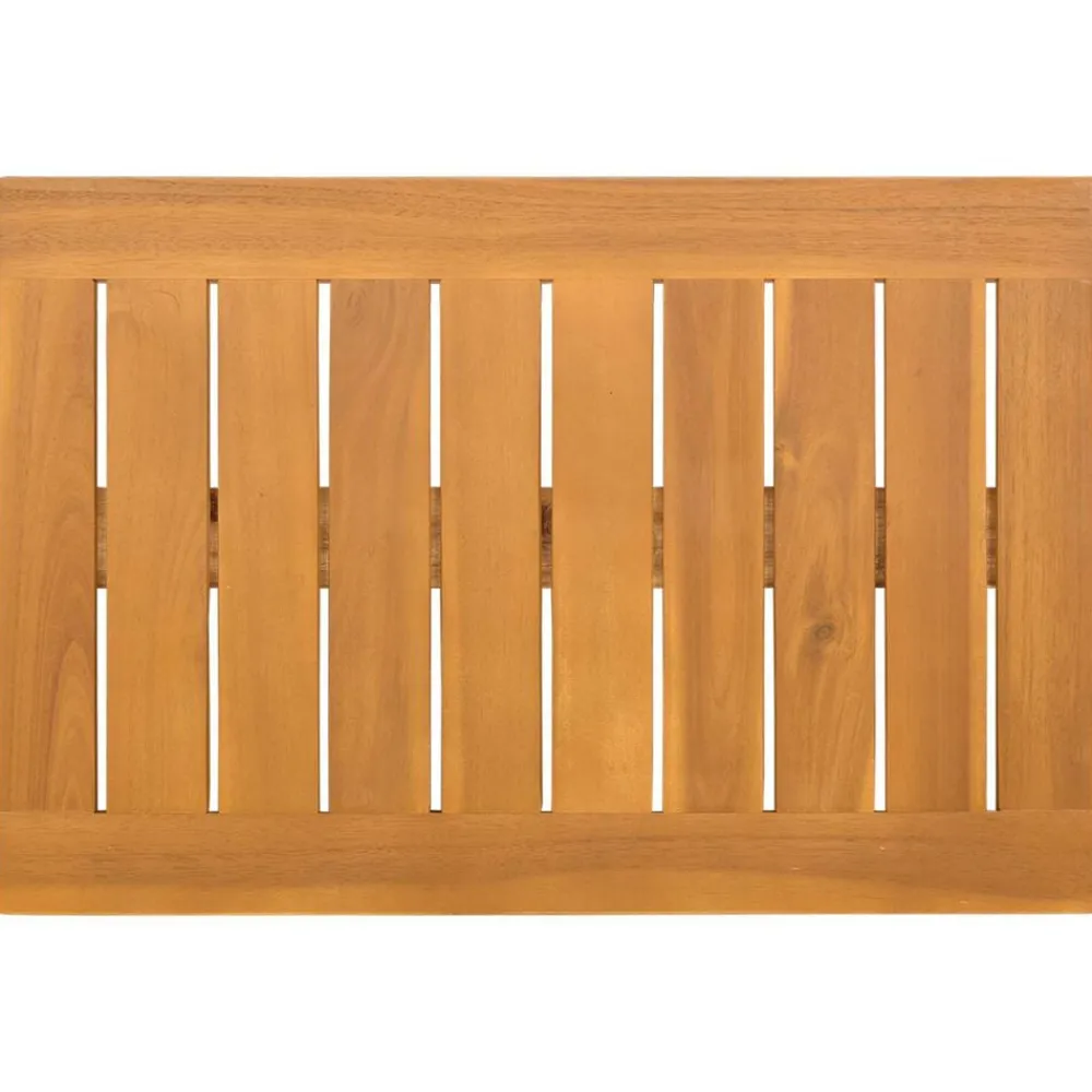 vidaXL Alfombrilla de baño Liso Marrón 60 x 40 cm Madera New
