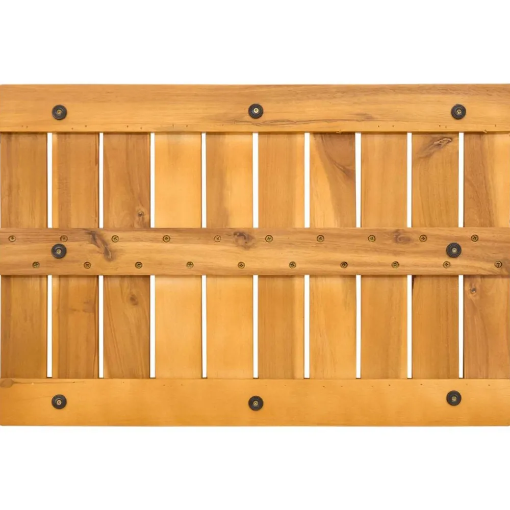 vidaXL Alfombrilla de baño Liso Marrón 60 x 40 cm Madera New