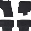 vidaXL Piezas Y Accesorios Para Vehículos-Alfombrilla de Coche 4 pcs Negro Goma