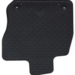 vidaXL Piezas Y Accesorios Para Vehículos-Alfombrilla de Coche 4 pcs Negro Goma