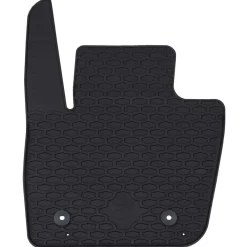 vidaXL Alfombrilla de Coche 4 pcs Negro Goma