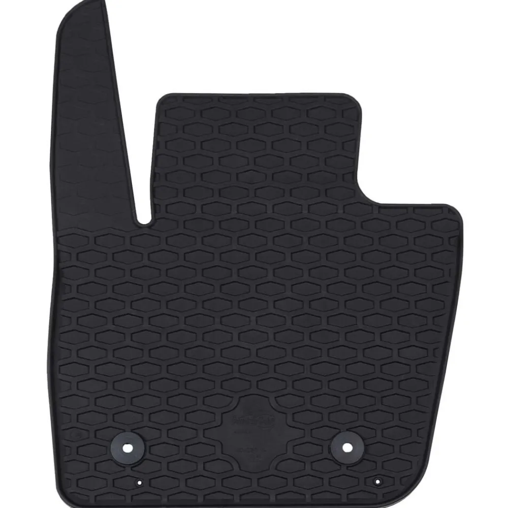 vidaXL Alfombrilla de Coche 4 pcs Negro Goma