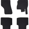 vidaXL Piezas Y Accesorios Para Vehículos-Alfombrilla de Coche 4 pcs Negro Goma