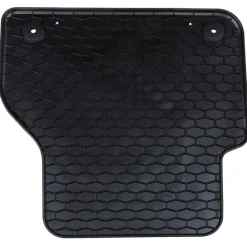 vidaXL Piezas Y Accesorios Para Vehículos-Alfombrilla de Coche 4 pcs Negro Goma