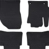 vidaXL Piezas Y Accesorios Para Vehículos-Alfombrilla de Coche 4 pcs Negro Goma