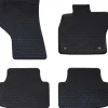 vidaXL Piezas Y Accesorios Para Vehículos-Alfombrilla de Coche 4 pcs Negro Goma