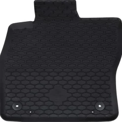 vidaXL Piezas Y Accesorios Para Vehículos-Alfombrilla de Coche 4 pcs Negro Goma