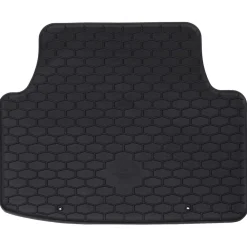 vidaXL Piezas Y Accesorios Para Vehículos-Alfombrilla de Coche 4 pcs Negro Goma