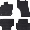 vidaXL Piezas Y Accesorios Para Vehículos-Alfombrilla de Coche 4 pcs Negro Goma