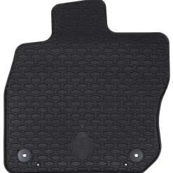 vidaXL Piezas Y Accesorios Para Vehículos-Alfombrilla de Coche 4 pcs Negro Goma