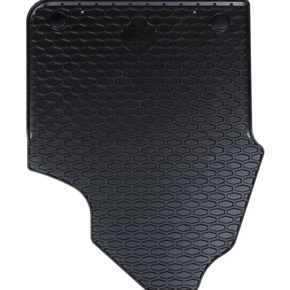 vidaXL Alfombrilla de Coche 2 pcs Negro Goma Best
