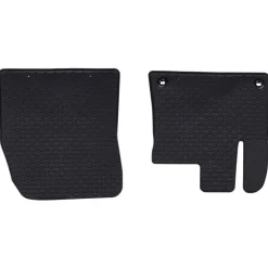 vidaXL Alfombrilla de Coche 2 pcs Negro Goma Hot