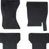 vidaXL Piezas Y Accesorios Para Vehículos-Alfombrilla de Coche 4 pcs Negro Goma