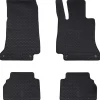 vidaXL Alfombrilla de Coche 4 pcs Negro Goma Clearance