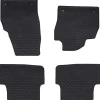 vidaXL Piezas Y Accesorios Para Vehículos-Alfombrilla de Coche 4 pcs Negro Goma