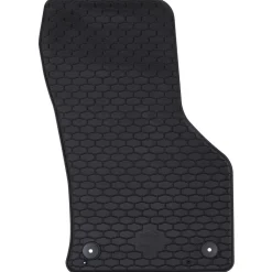 vidaXL Piezas Y Accesorios Para Vehículos-Alfombrilla de Coche 4 pcs Negro Goma