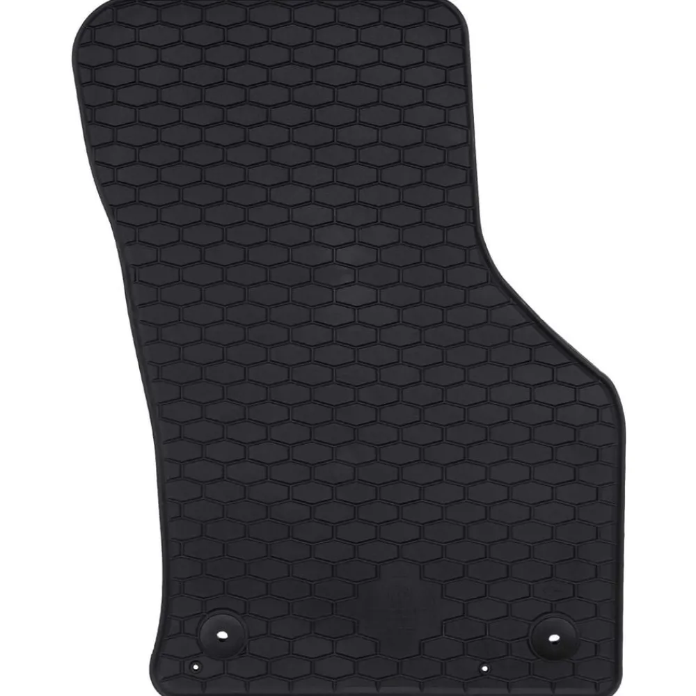 vidaXL Alfombrilla de Coche 4 pcs Negro Goma Hot