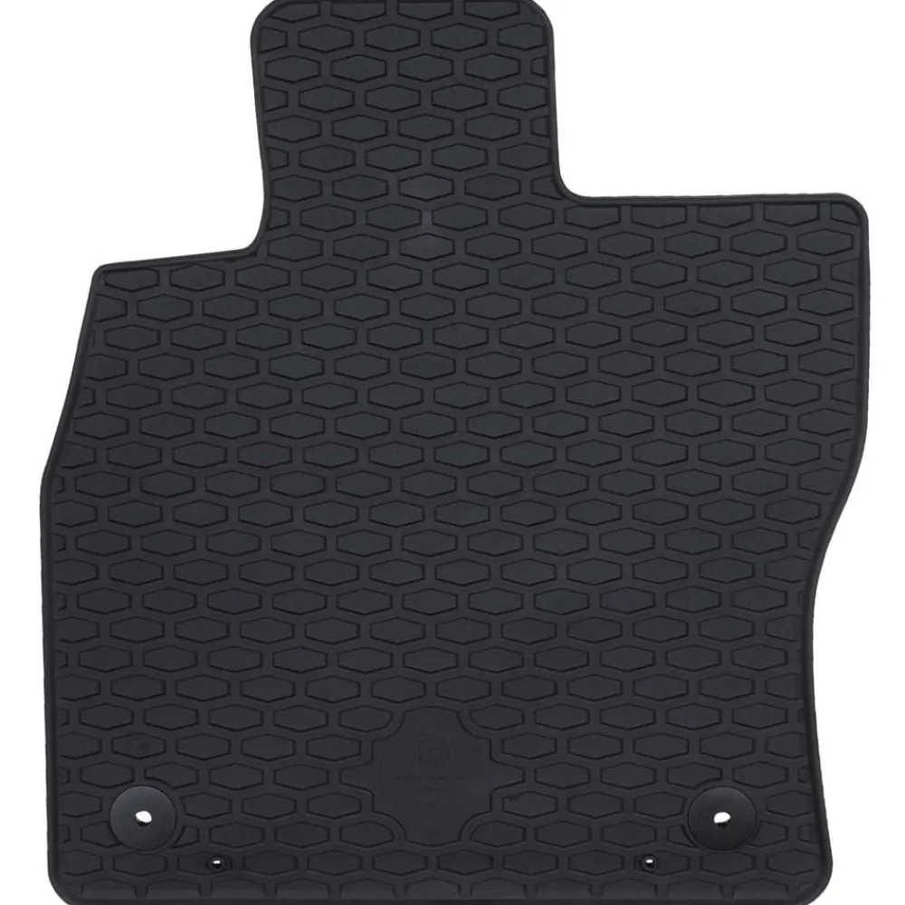 vidaXL Alfombrilla de Coche 4 pcs Negro Goma Hot