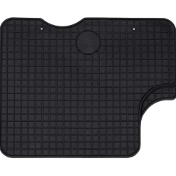 vidaXL Alfombrilla de Coche 4 pcs Negro Goma Outlet