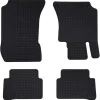 vidaXL Piezas Y Accesorios Para Vehículos-Alfombrilla de Coche 4 pcs Negro Goma