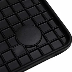 vidaXL Piezas Y Accesorios Para Vehículos-Alfombrilla de Coche 4 pcs Negro Goma