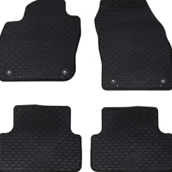 vidaXL Piezas Y Accesorios Para Vehículos-Alfombrilla de Coche 4 pcs Negro adecuado para VW T-CROSS 2019-